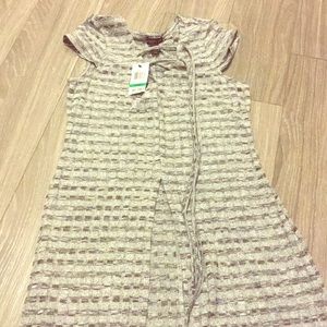 Laced up maxi tops with a split in the middle